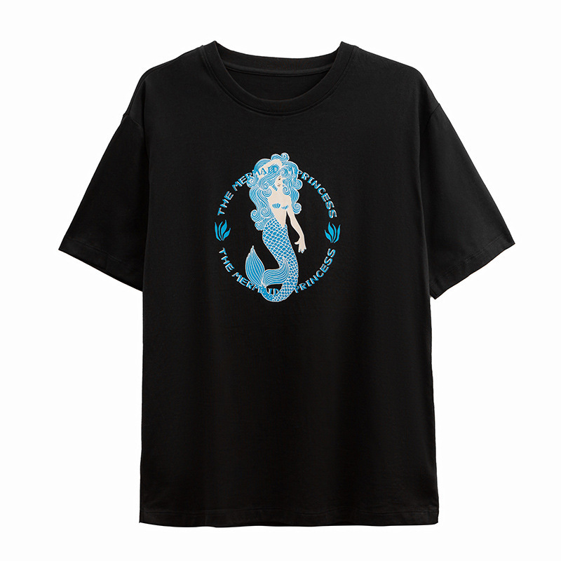 New Cartoon Printed Round-Neck Short-Sleeved T-Shirt