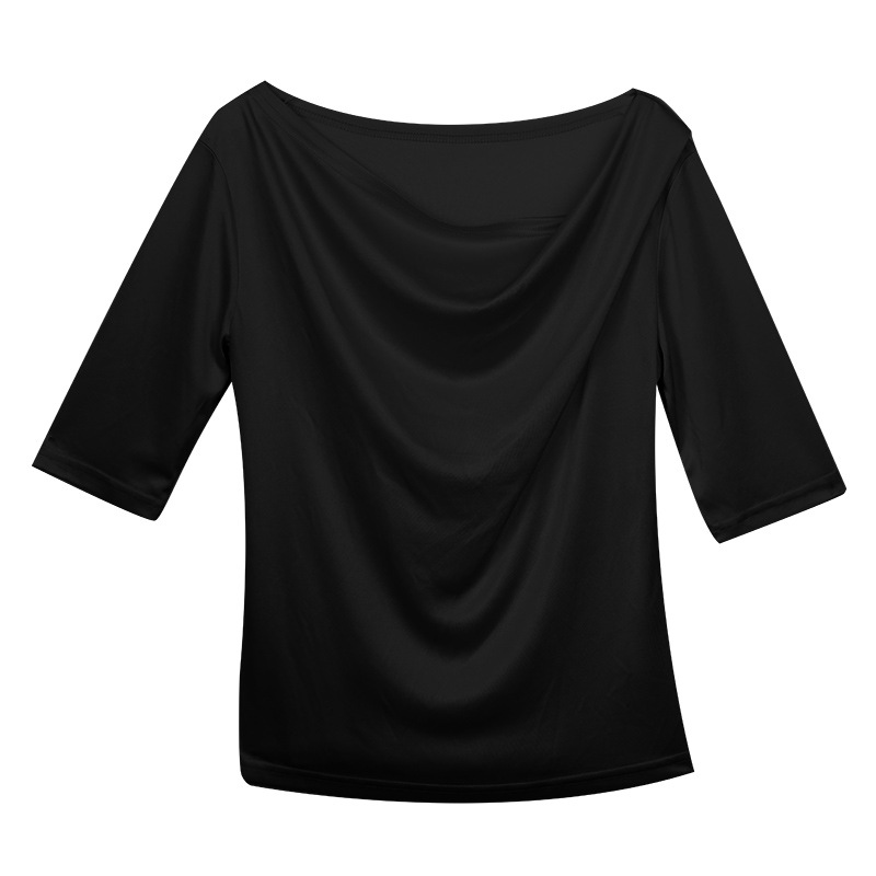 New Irregular Collar Short-Sleeved T-Shirt