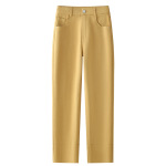 Cigarette Tube Jeans Women's Straight-Leg Capri Pants