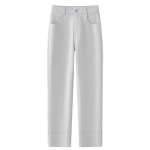 Cigarette Tube Jeans Women's Straight-Leg Capri Pants