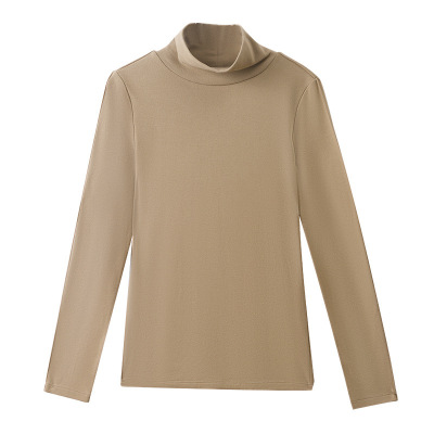 High-Neck Double-Sided Velvet Warm Long-Sleeved Inner T-Shirt 01