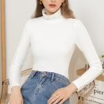 High-Neck Double-Sided Velvet Warm Long-Sleeved Inner T-Shirt