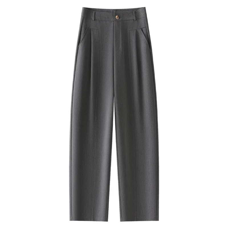 New Casual High-Waisted Drape and Elegant Suit Pants