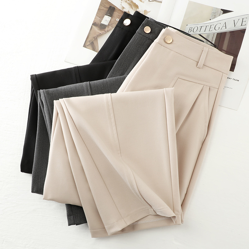 New Casual High-Waisted Drape and Elegant Suit Pants