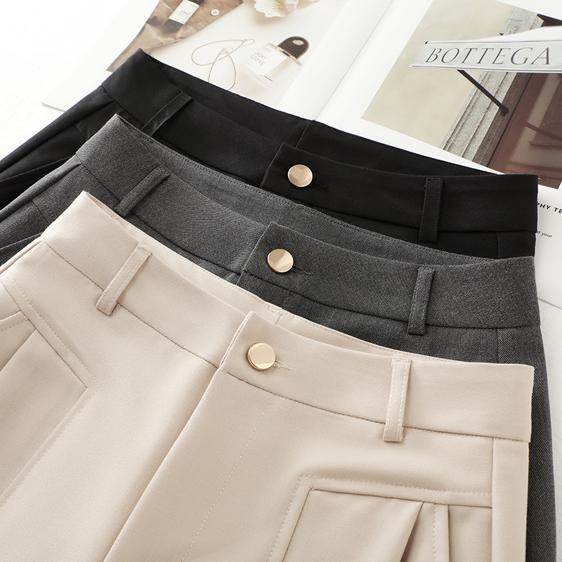 New Casual High-Waisted Drape and Elegant Suit Pants