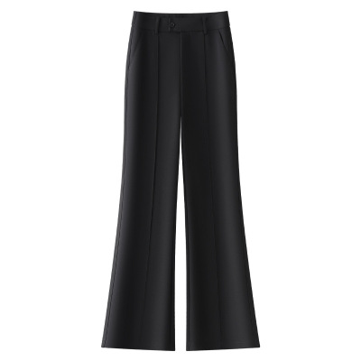 New Spring and Autumn High-End Drape Flared Pants for Women 01