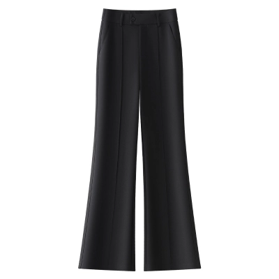 New Spring and Autumn High-End Drape Flared Pants for Women 01