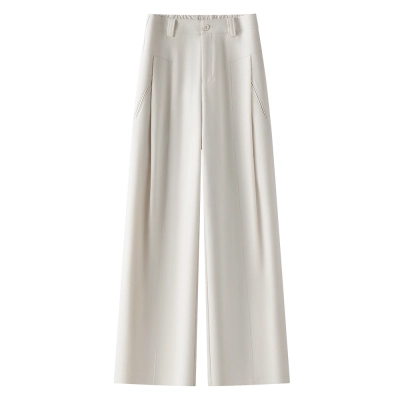 New Summer Fashion High-Waisted Straight-Leg Pants for Women 01