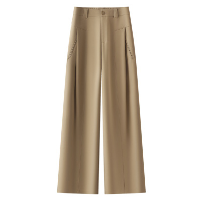 New Summer Fashion High-Waisted Straight-Leg Pants for Women 02