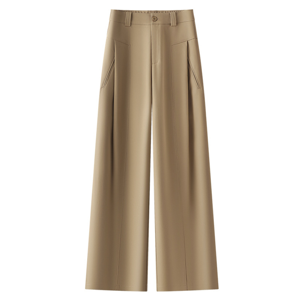 New Summer Fashion High-Waisted Straight-Leg Pants for Women