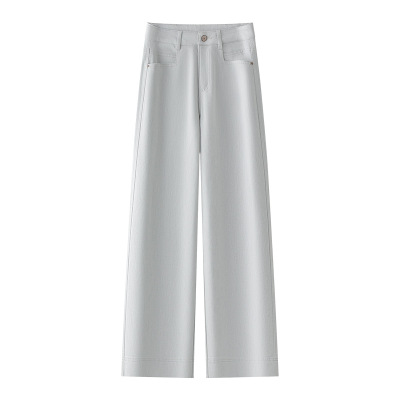 Off-White Straight-Leg High-Waisted Narrow-Leg Wide-Leg Jeans for Women 01