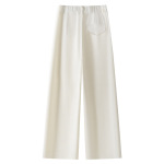 Off-White Washed Thin Short Straight-Leg Pants for Women