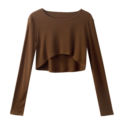 Short Long-Sleeved Base Shirt for Women's T-Shirt 01