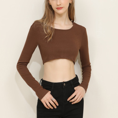 Short Long-Sleeved Base Shirt for Women's T-Shirt 02