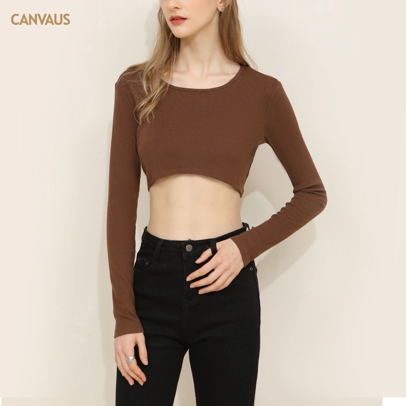 Short Long-Sleeved Base Shirt for Women's T-Shirt