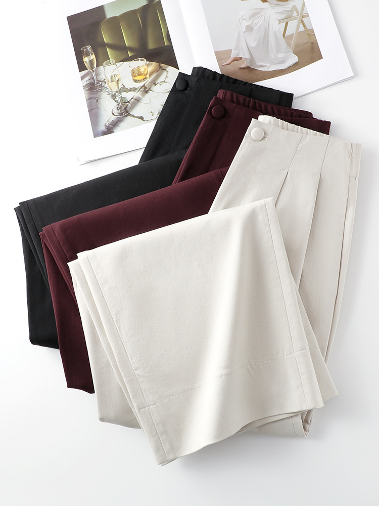 Summer Drape and Elegant Suit Pants for Women