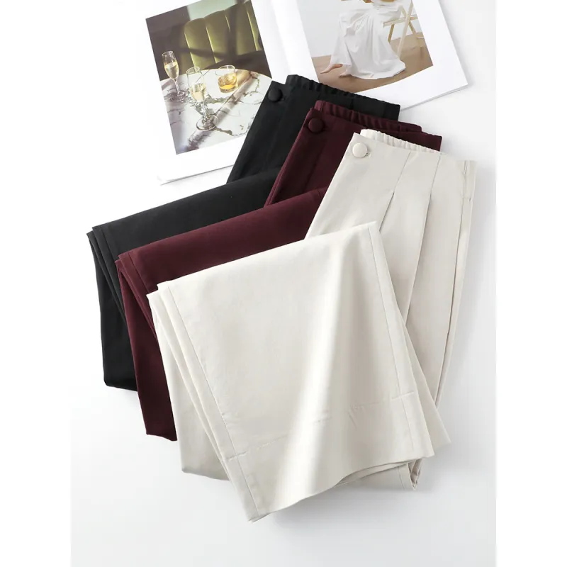 Summer Drape and Elegant Suit Pants for Women