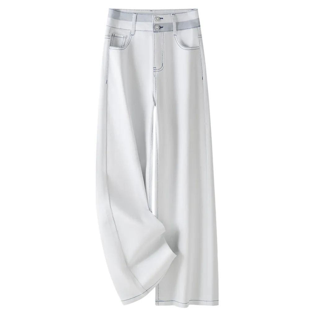Women's Narrow Straight-Leg White Jeans