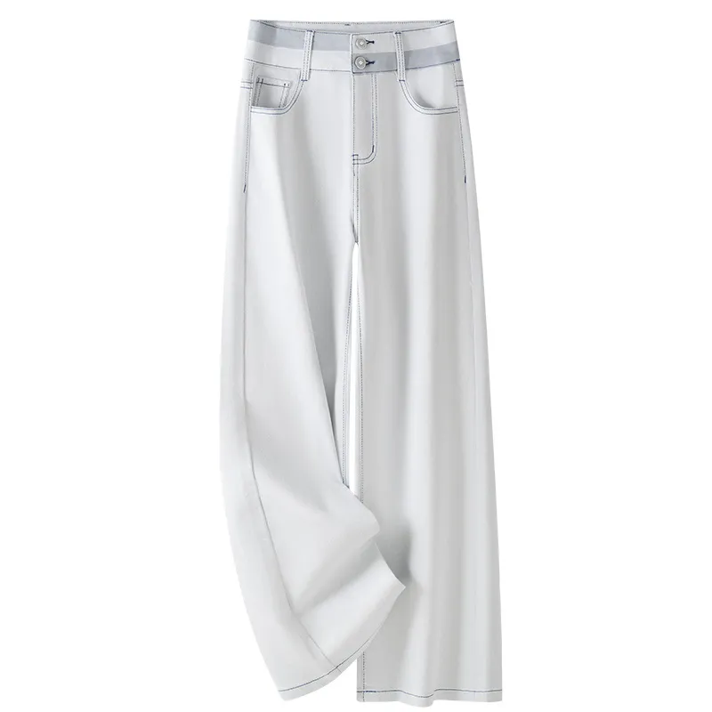 Women's Narrow Straight-Leg White Jeans