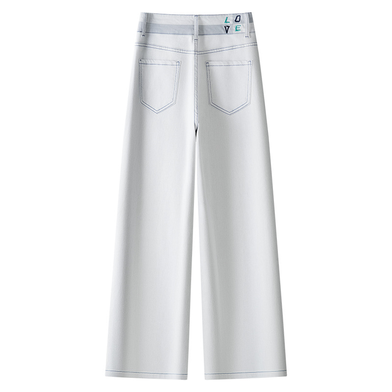 Women's Narrow Straight-Leg White Jeans