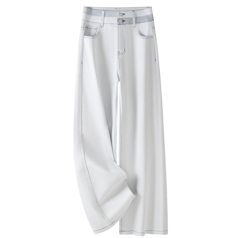 Women's Narrow Straight-Leg White Jeans