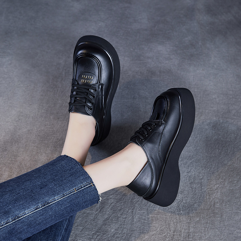 British - Style Lace - Up Height - Increasing Loafers