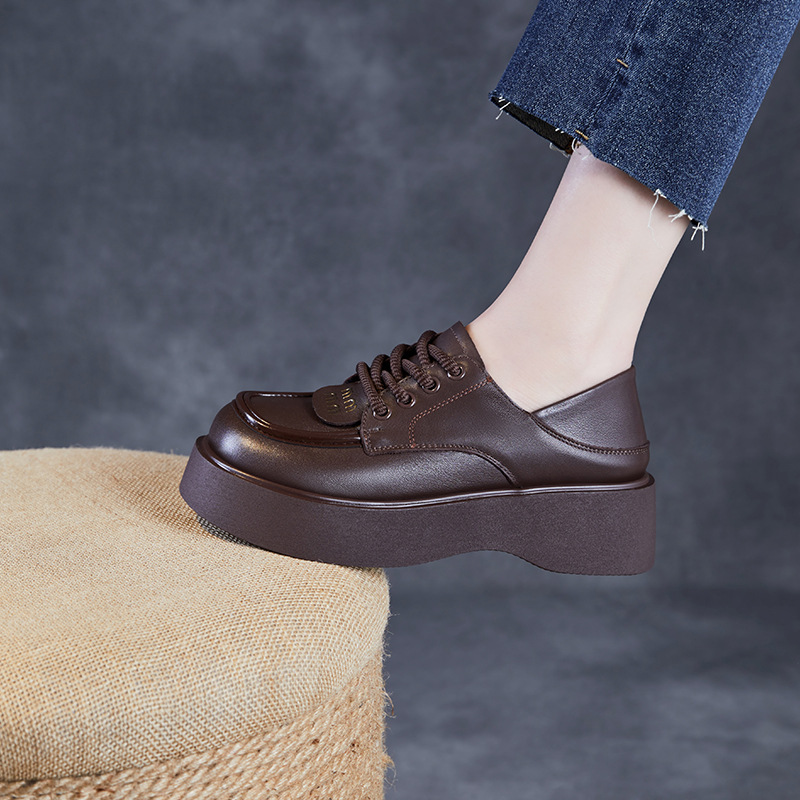 British - Style Lace - Up Height - Increasing Loafers