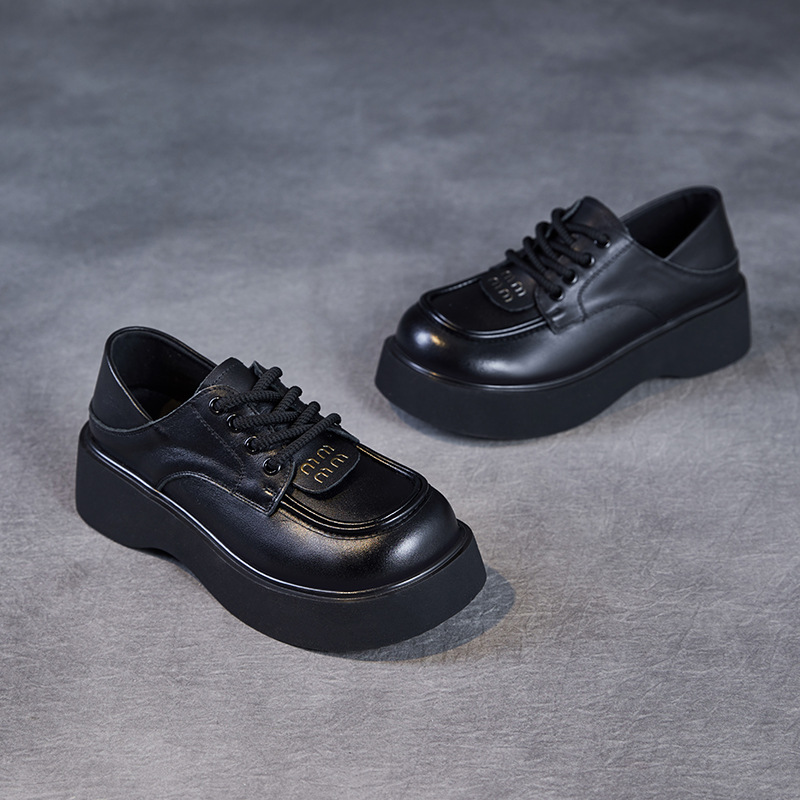 British - Style Lace - Up Height - Increasing Loafers