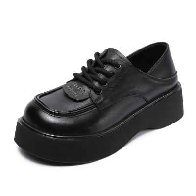 British - Style Lace - Up Height - Increasing Loafers 01