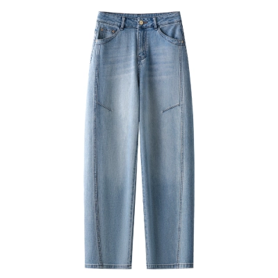 New Summer High - Waisted Blue Harlen Jeans 02