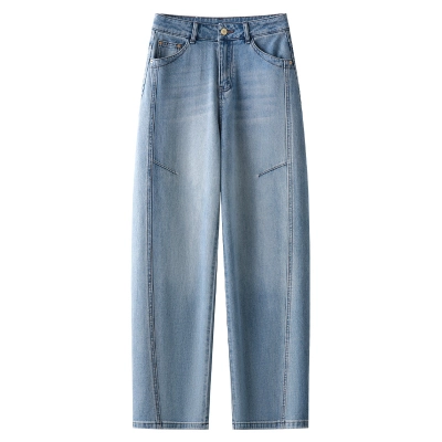 New Summer High - Waisted Blue Harlen Jeans 01