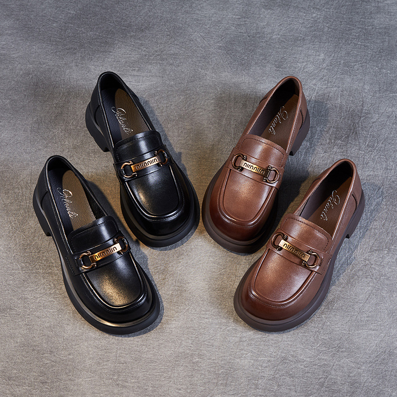 Retro Thick - Soled British - Style Casual Loafers