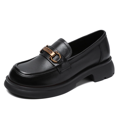 Retro Thick - Soled British - Style Casual Loafers 01