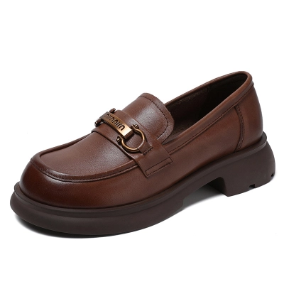 Retro Thick - Soled British - Style Casual Loafers 02