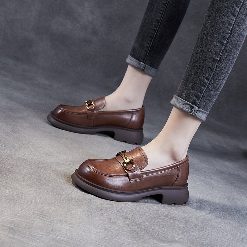 Retro Thick - Soled British - Style Casual Loafers