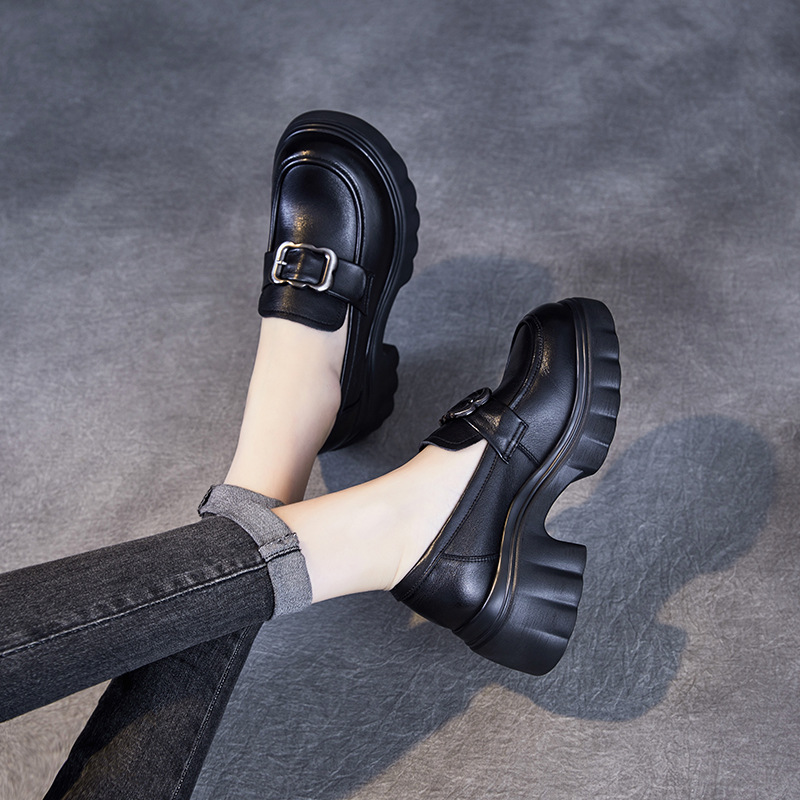 Spring New Casual and Versatile Genuine Leather Loafers for Women