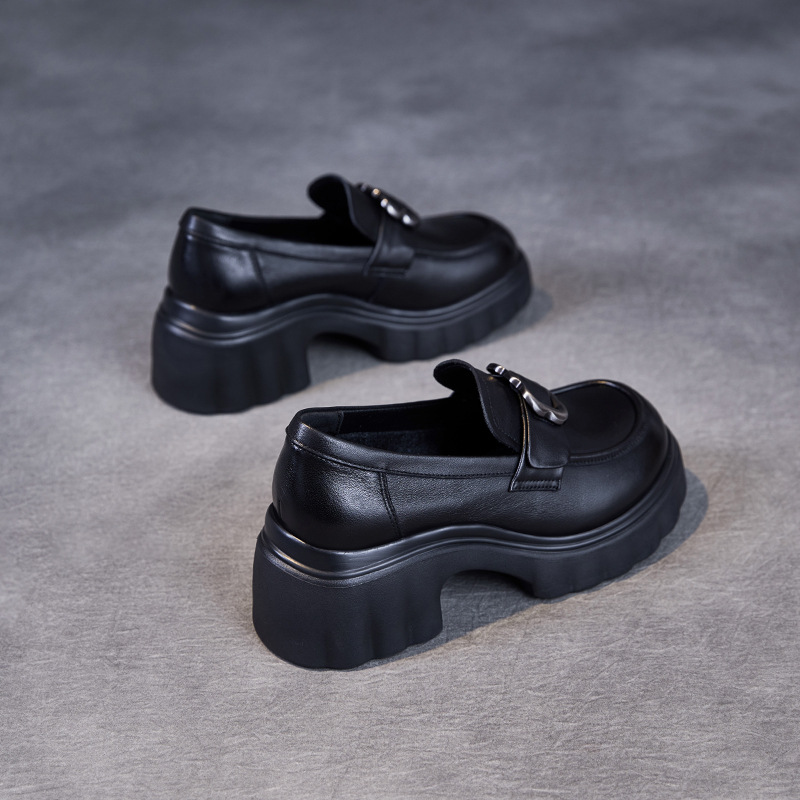 Spring New Casual and Versatile Genuine Leather Loafers for Women