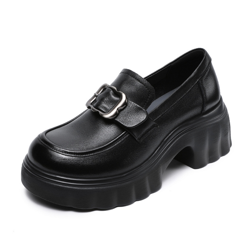 Spring New Casual and Versatile Genuine Leather Loafers for Women