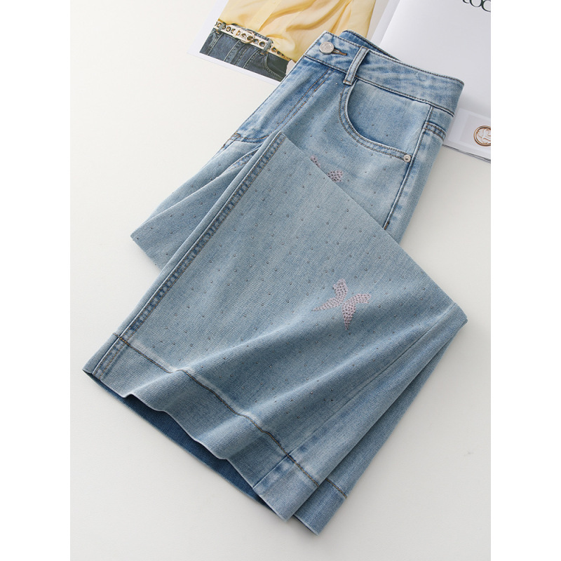 Summer Light - Colored Wide - Leg Pants and Straight - Leg Jeans