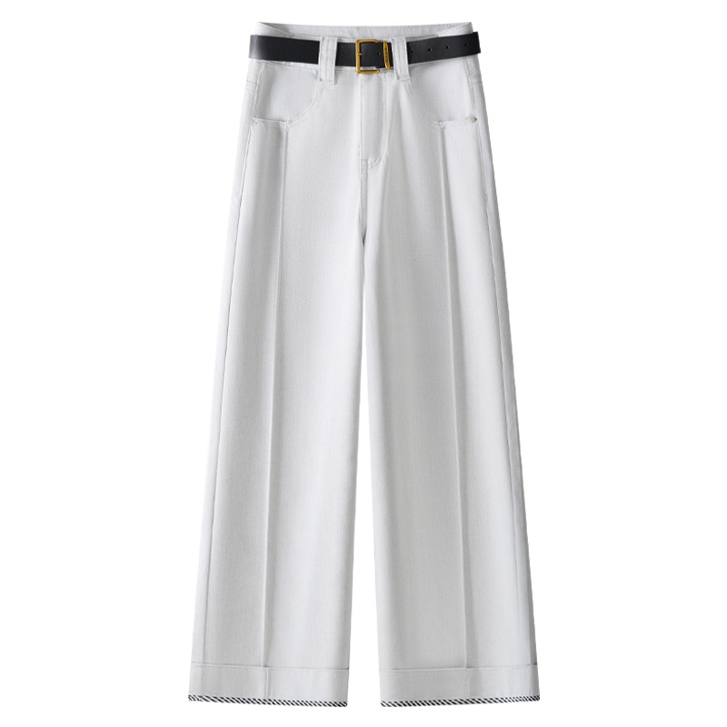 Summer Slim High - Waisted Loose Wide - Leg Jeans