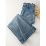 Summer Thin American High - Waisted Wide - Leg Jeans