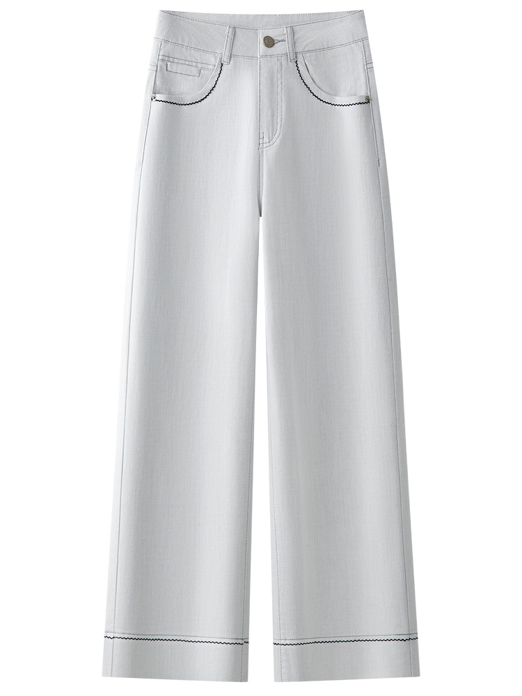 Summer Thin High - Waisted Loose Straight - Leg Jeans