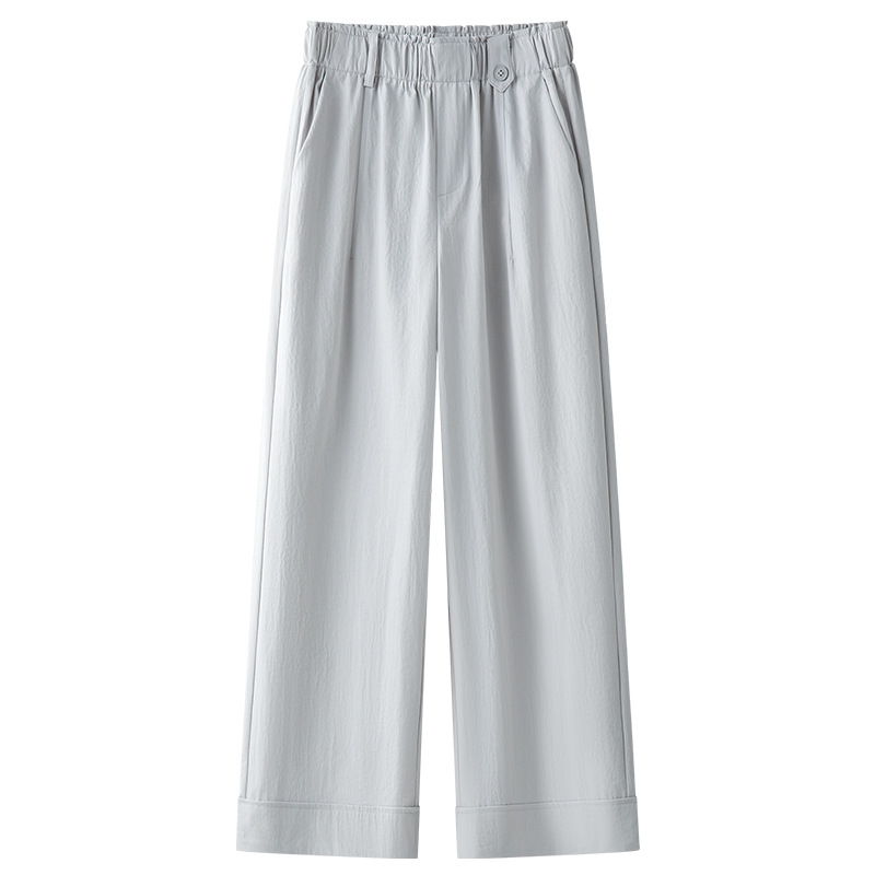 Summer Thin Loose Laid - Back Wide - Leg Pants