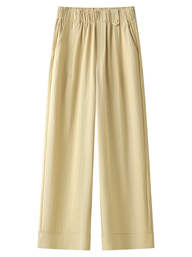 Summer Thin Loose Laid - Back Wide - Leg Pants