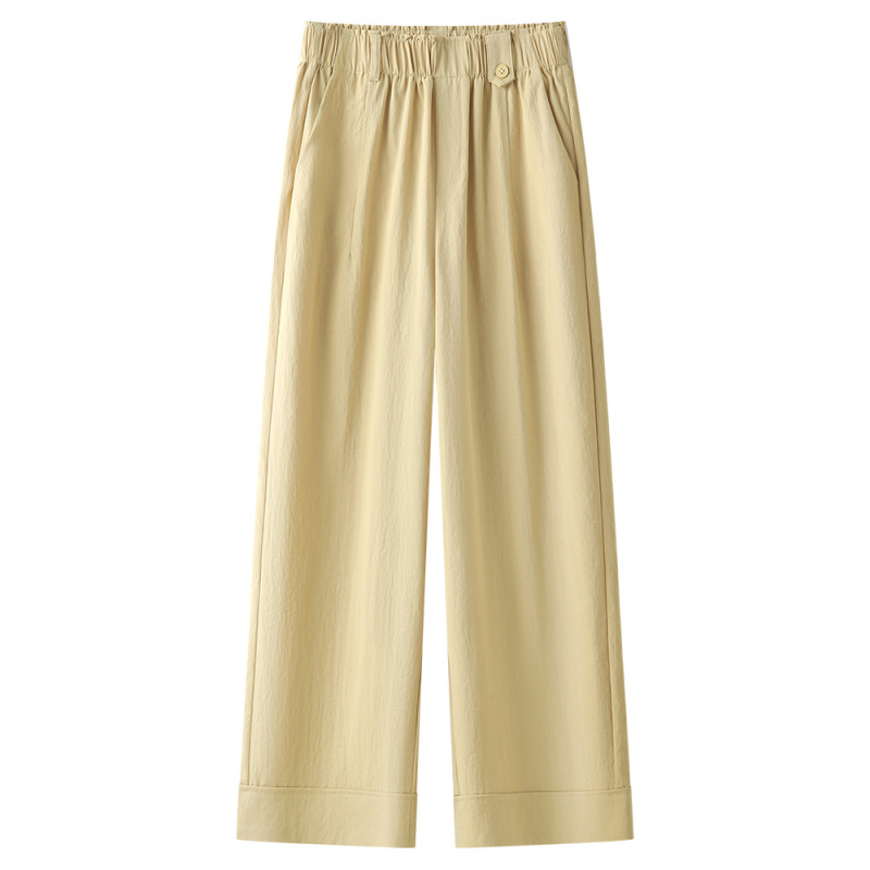 Summer Thin Loose Laid - Back Wide - Leg Pants