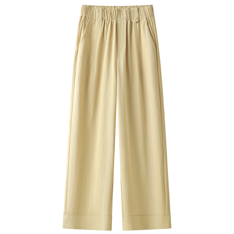 Summer Thin Loose Laid - Back Wide - Leg Pants