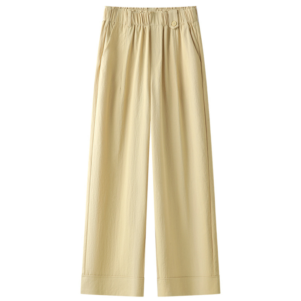Summer Thin Loose Laid - Back Wide - Leg Pants