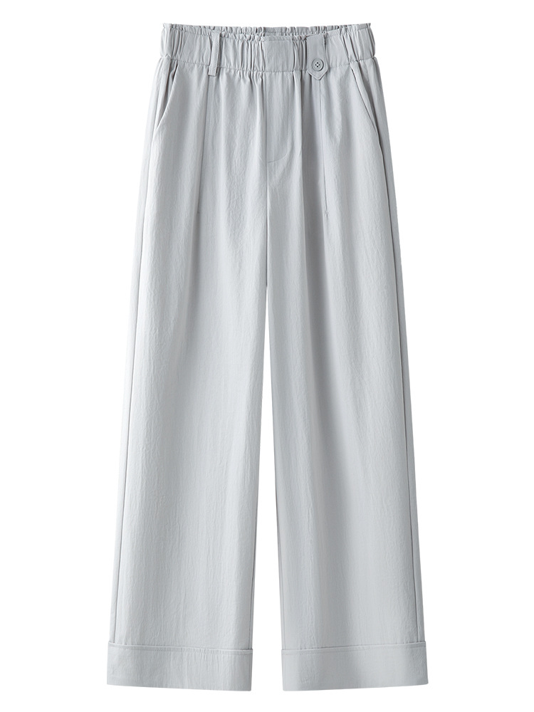 Summer Thin Loose Laid - Back Wide - Leg Pants