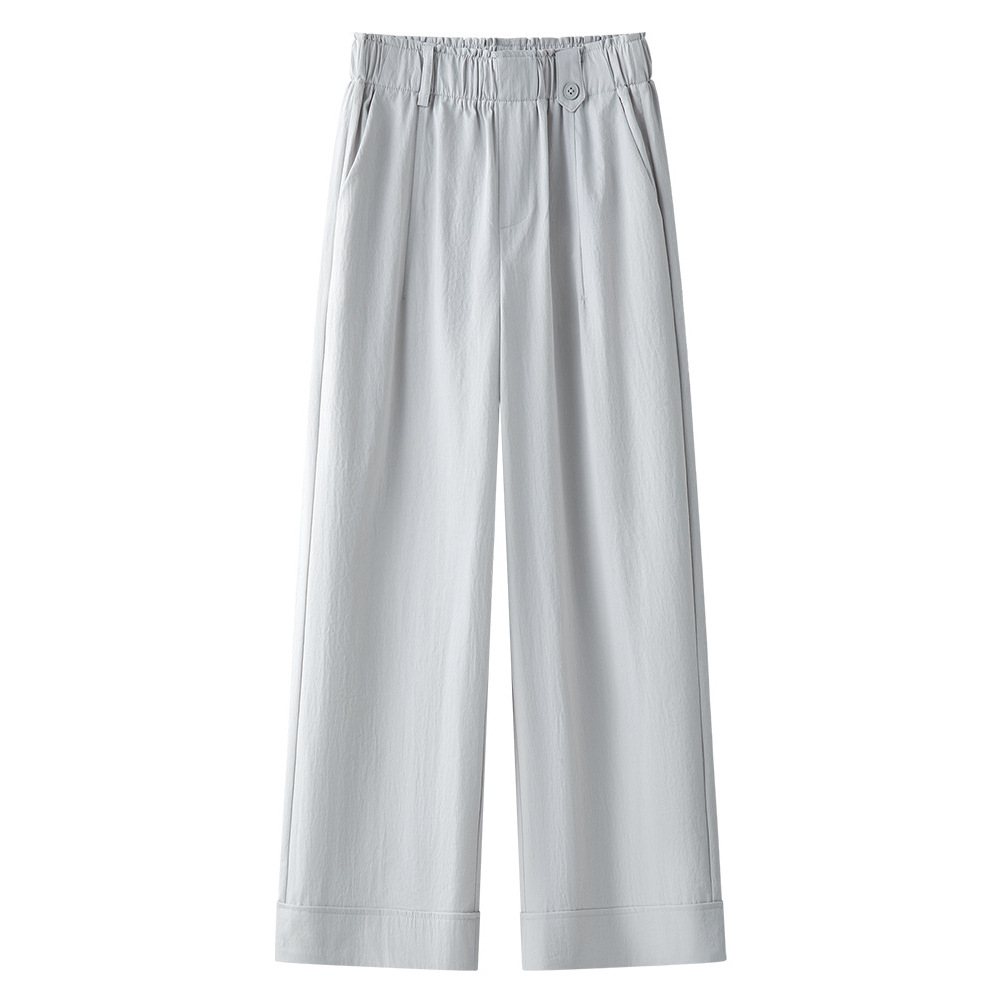 Summer Thin Loose Laid - Back Wide - Leg Pants