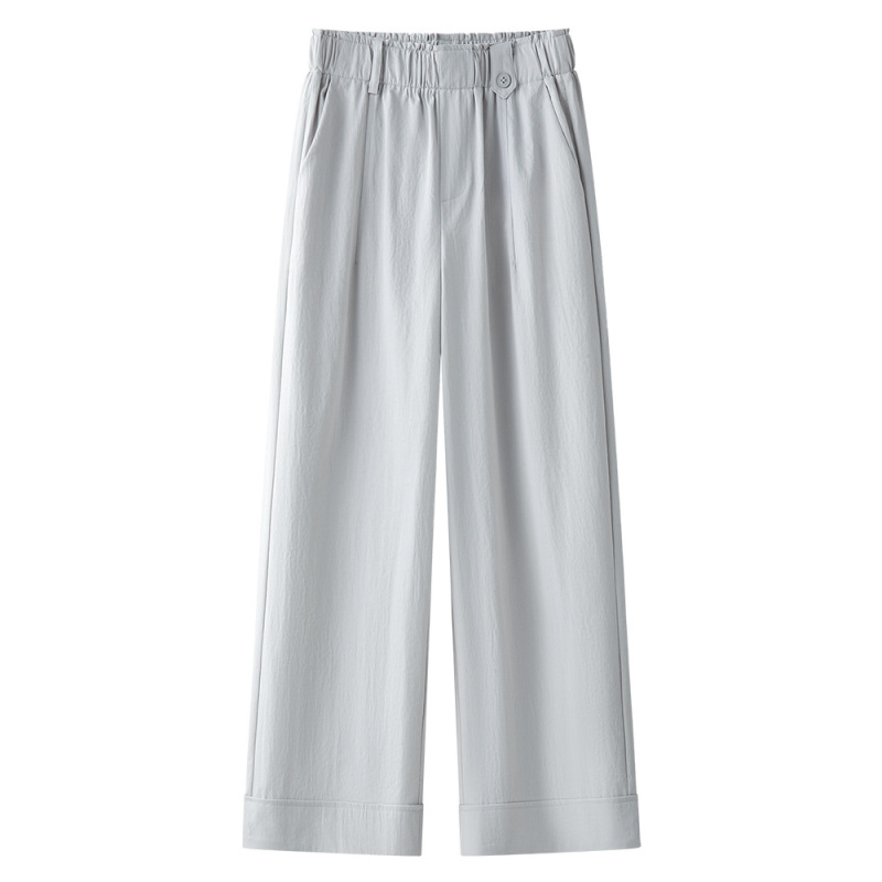 Summer Thin Loose Laid - Back Wide - Leg Pants